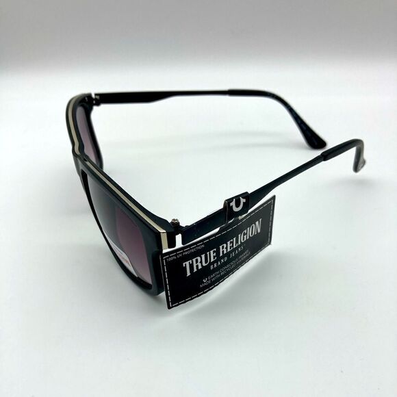 NWT True Religion TRM 1756 Unisex Black Sunglasses - Picture 4 of 11